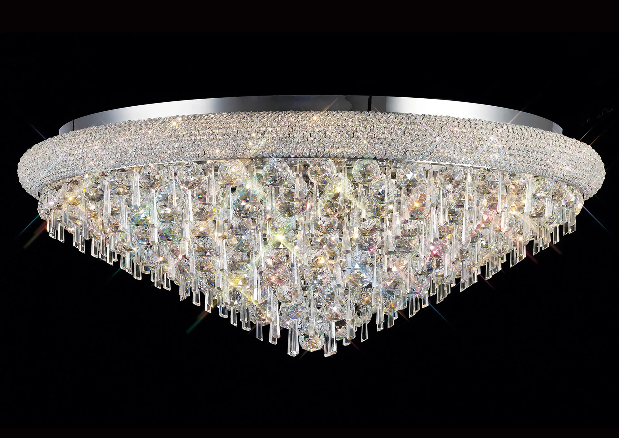 IL31449  Alexandra Crystal Ceiling 18 Light (37.3kg) Polished Chrome